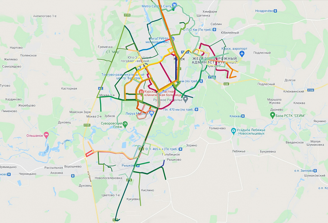 дорога на курск из москвы