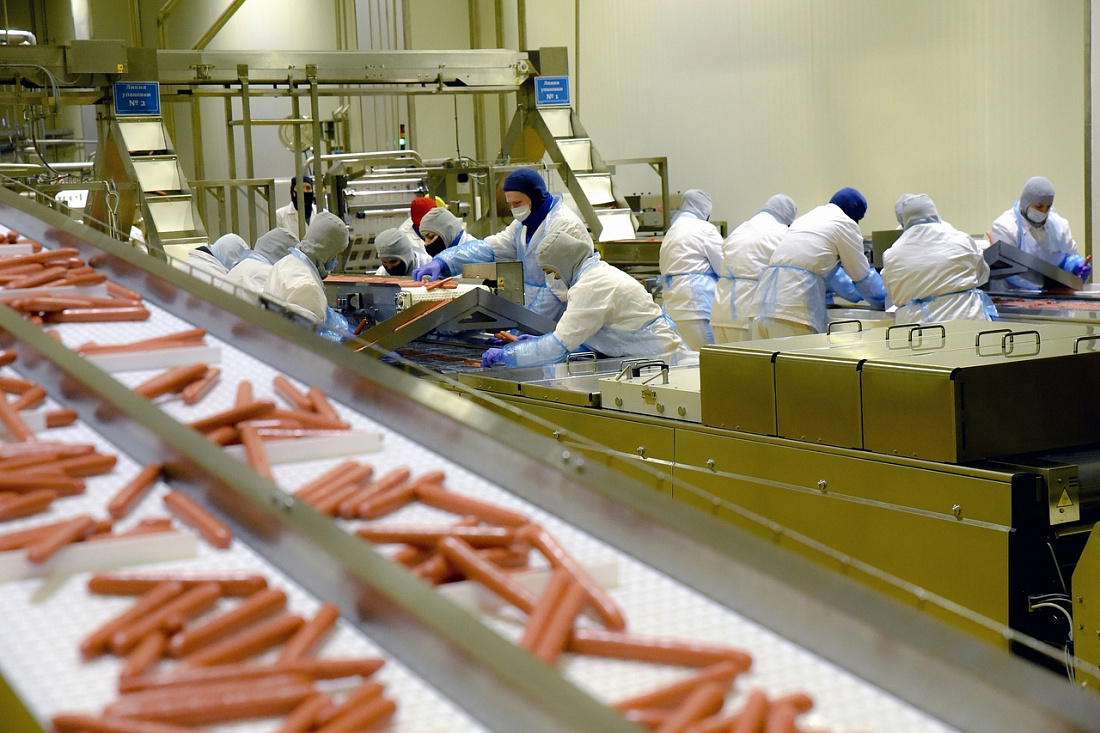 Роман Старовойт посетил мясоперерабатывающий комплекс компании "Мираторг" - Обще